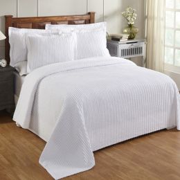 Jullian Collection King Bedspread in White