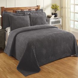 Jullian Collection Twin Bedspread in Gray