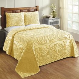 Trevor Collection Twin Bedspread Set in Yellow