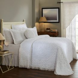 Wedding Ring Collection Full/Double Bedspread in White