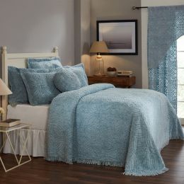 Wedding Ring Collection Twin Bedspread in Blue