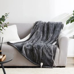 Heated Blanket Electric Blanket Throw with 5 Heating Levels & 4 Hours Auto Off;  Electric Blanket Super Cozy Machine Washable;