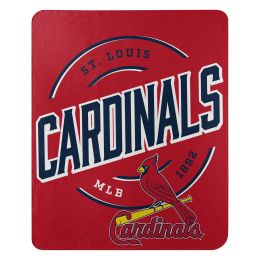 St Louis Cardinals OFFICIAL MLB "Campaign" Fleece Throw Blanket; 50" x 60"