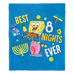 SpongeBob; Best Eight Nights Aggretsuko Comics Silk Touch Throw Blanket; 50" x 60"