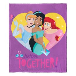 Disney Princesses; Better Together Aggretsuko Comics Silk Touch Throw Blanket; 50" x 60"