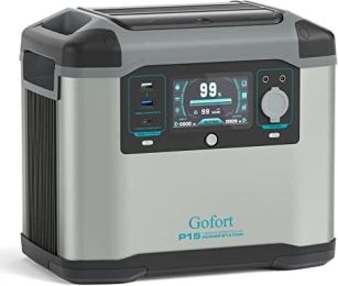 GOFORT 1500W Portable Power Station 1008Wh Solar Generator; Recharge 0-80% Within 1 Hour; E-VSZ Mode Up To 2500W; E-UPS;  Portable  Solar Station